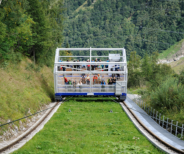 Berg- und Talfahrt Mooserboden